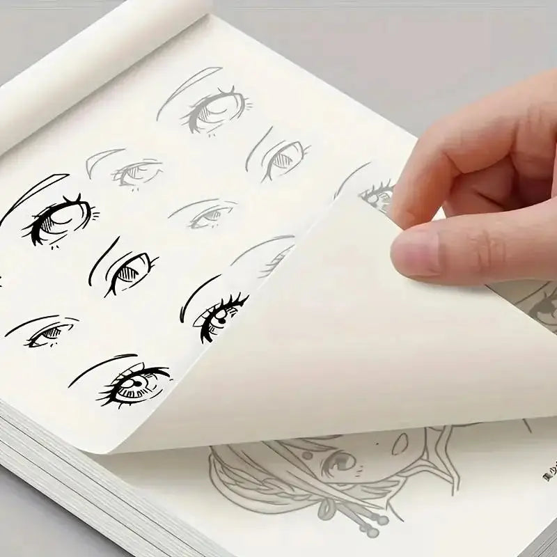 48Pages Anime Character Line Art Drawing Book Simple Hand Drawn Outlines Sketch Book For Beginners Tracing & Painting Practice