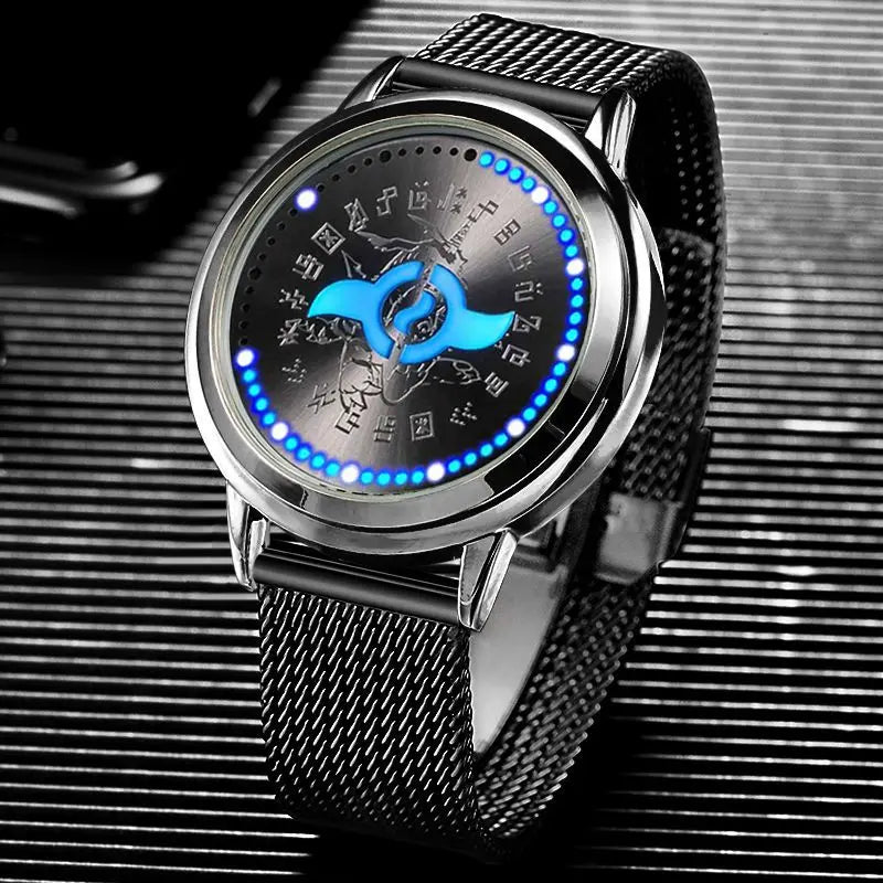 Digimon Adventure Agumon Angewomon Anime Two-Dimensional Watch for Men and Women Students Fashionable and Creative Wristwatch