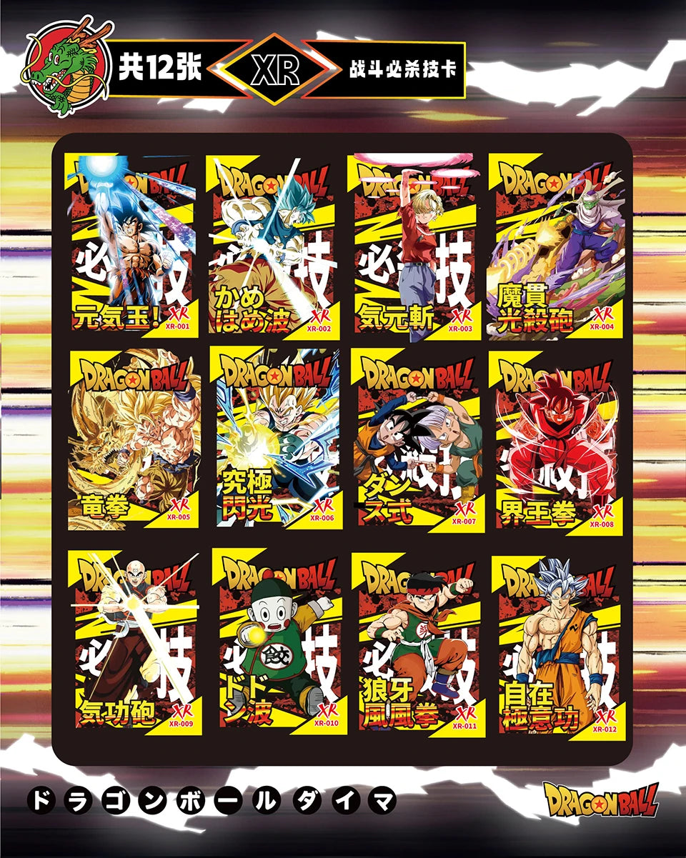 Anime Game Collection Cards For Kids Japanese Classic Popular Comic Works Highly Beloved Roles Hot Blooded Battle Cards Gifts