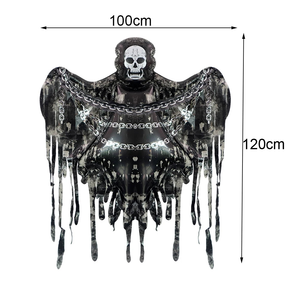 Large Halloween Standing Foil Balloons Haunted House Castle Skull Coffin Witch Mylar Balloon Halloween Party Decoration Balloon