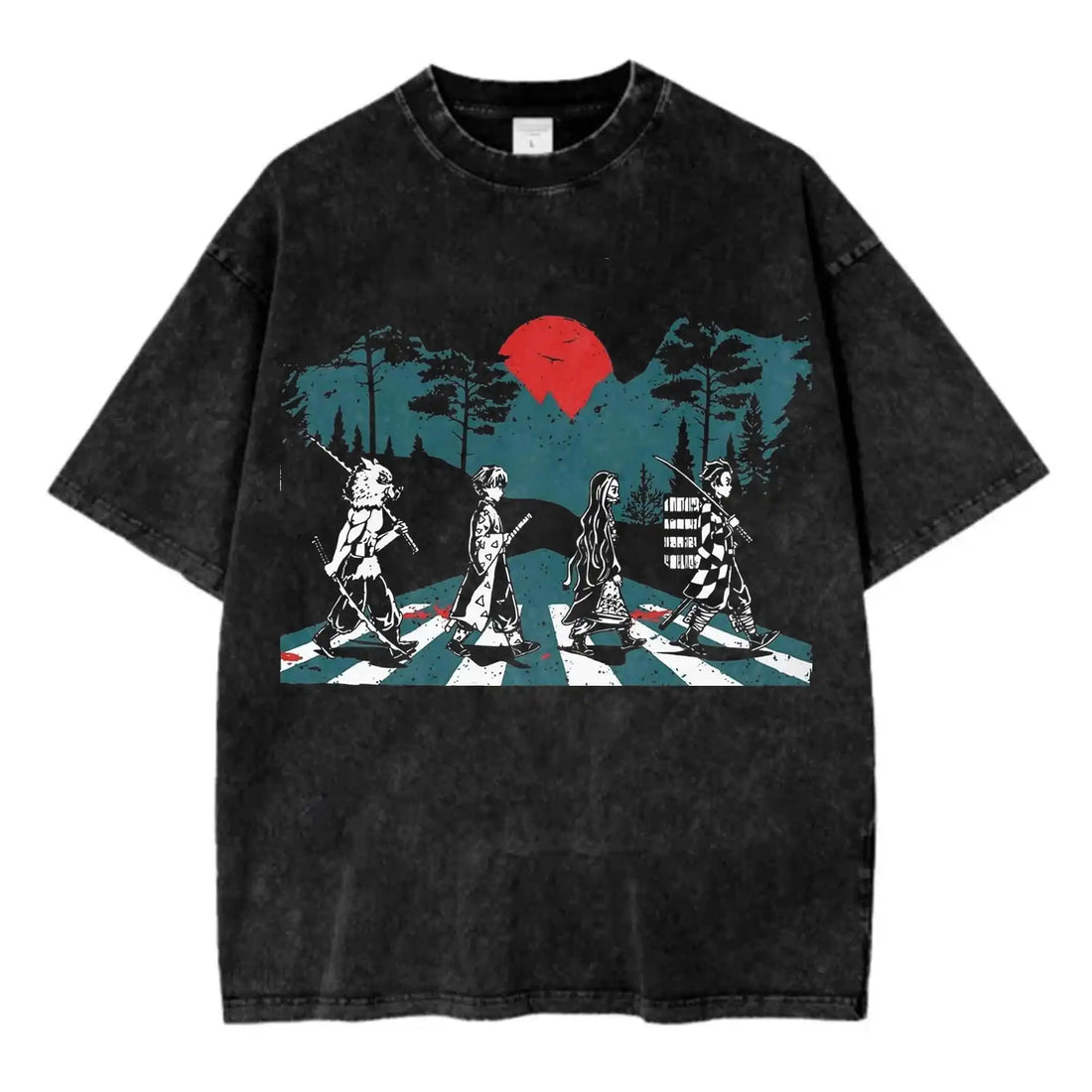 Vintage Wash Anime Shirt, Graphic Anime Tee, Anime Apparel, Anime Shirt, Otaku Anime Gift, Aesthetic Anime