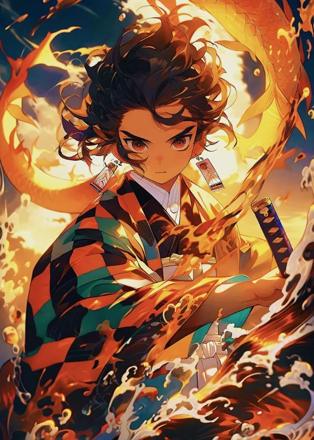 Demon Japanese Popular Classics Anime Character Posters Canvas Printing Wall Art Picture for Living Room Home Decor Gifts
