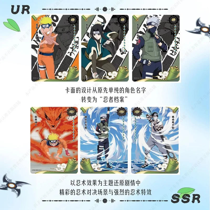 KAYOU Original Anime Naruto Cards Chapter Of The Array Box Added SE Ninja World Collection Cards Toys