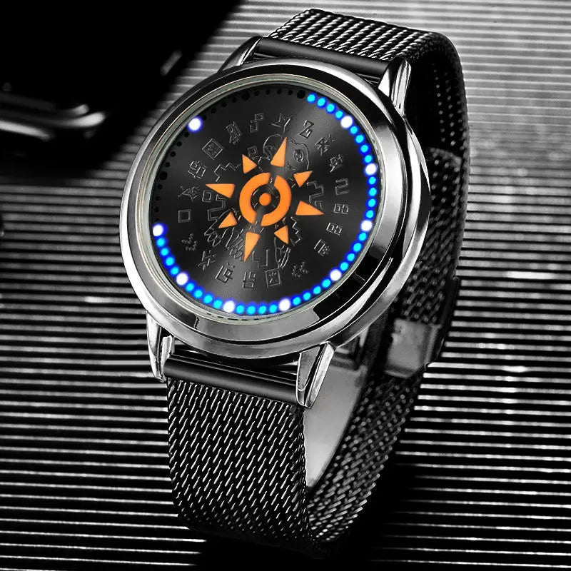 Digimon Adventure Agumon Angewomon Anime Two-Dimensional Watch for Men and Women Students Fashionable and Creative Wristwatch