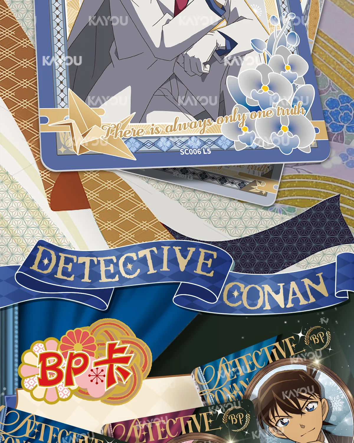Kayou Detective Conan Collectible Trading Cards Official Authentic Insight Pack Volume 7 Anime Merchandise For Collection Hobby