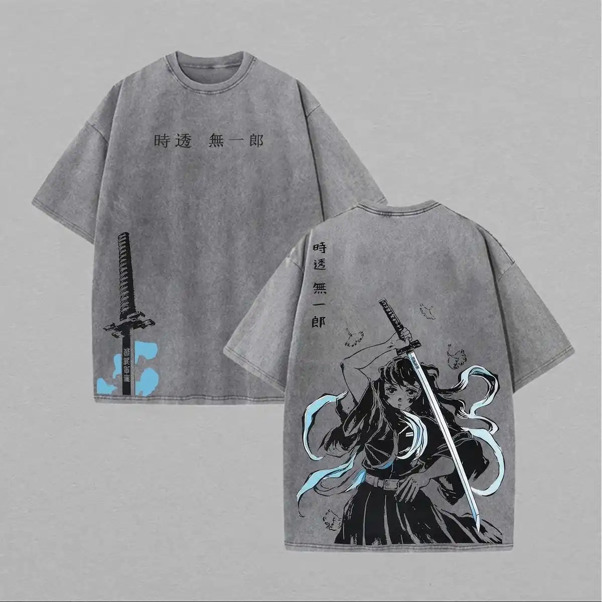 Vintage Wash Anime Shirt, Graphic Anime Tee, Anime Apparel, Anime Shirt, Otaku Anime Gift, Aesthetic Anime