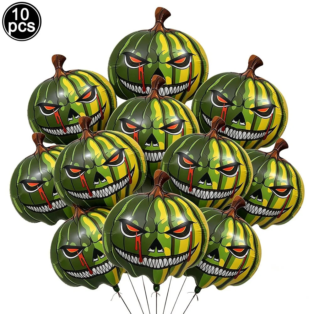 Large Halloween Standing Foil Balloons Haunted House Castle Skull Coffin Witch Mylar Balloon Halloween Party Decoration Balloon