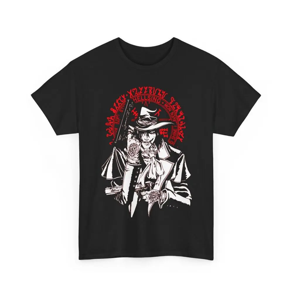 Hellsing Anime T-shirt, Inspired Anime Alucard T-shirt Black- Anime Gift