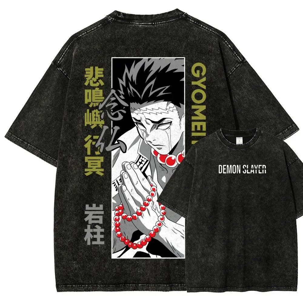 Vintage Wash Anime Shirt, Graphic Anime Tee, Anime Apparel, Anime Shirt, Otaku Anime Gift, Aesthetic Anime