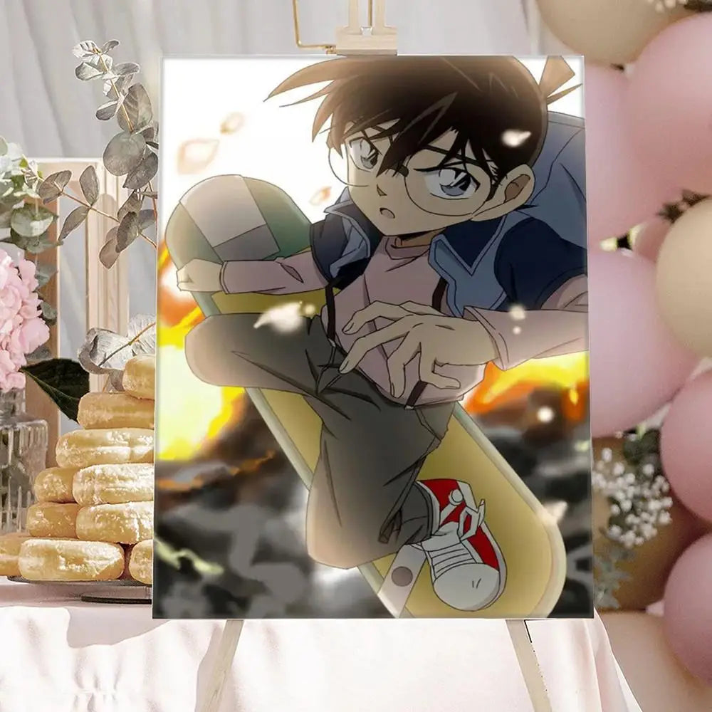 Anime Detective-Conan Poster HD Art Sticky Wall Waterproof Home Anime Movie Singer Living Room Bedroom Bar Aesthetic Decoration