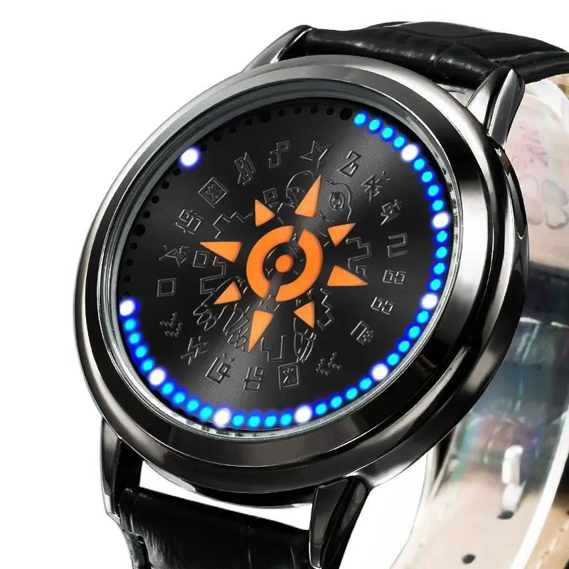 Digimon Adventure Agumon Angewomon Anime Two-Dimensional Watch for Men and Women Students Fashionable and Creative Wristwatch