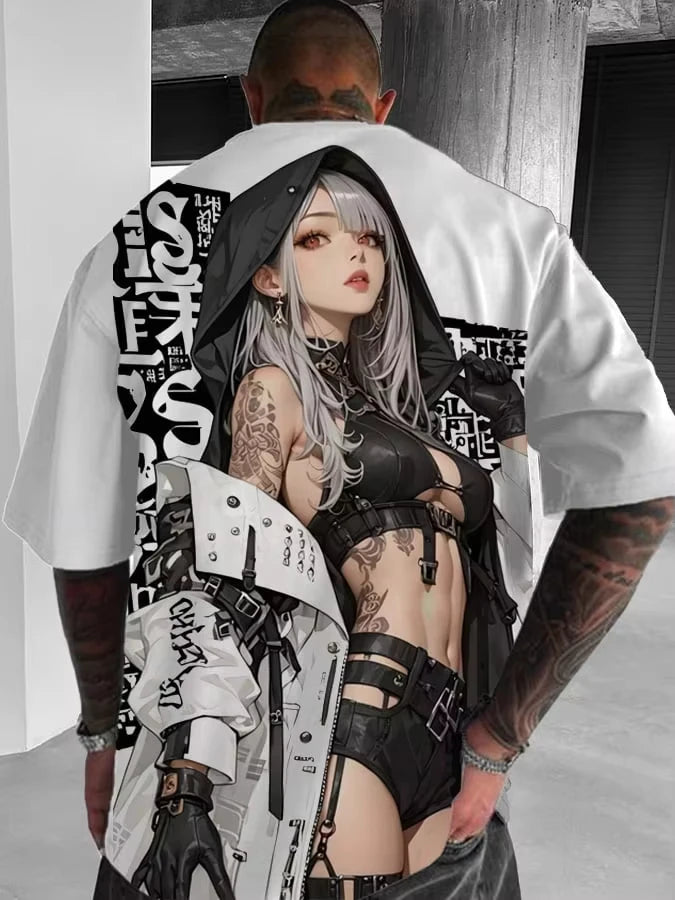 3D Print Japanese Anime Girl T-Shirt