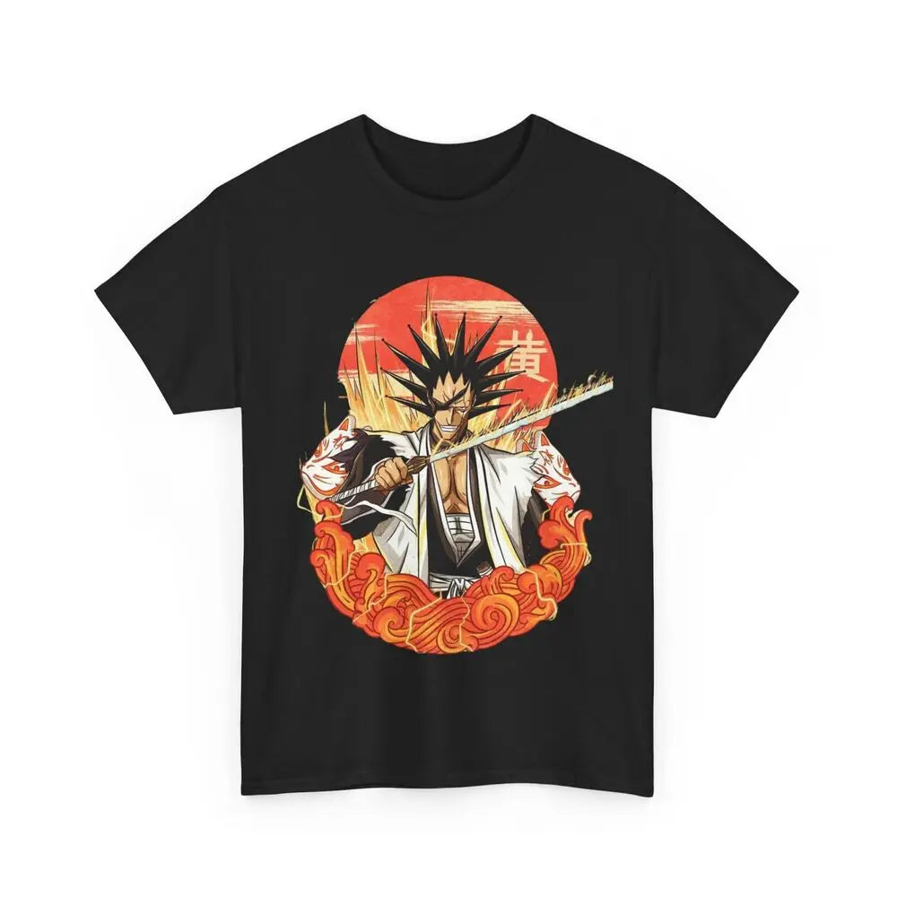 Bleach Anime T-shirt, Inspired Anime Kenpachi Zaraki T-shirt Black- Anime Gift