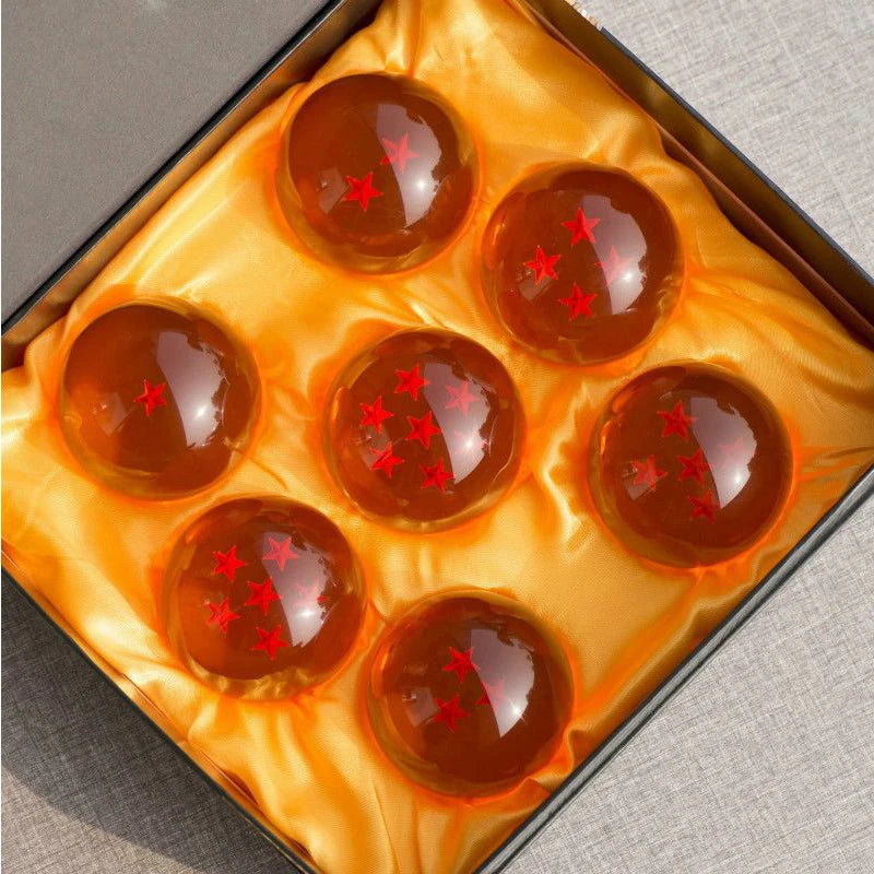 Dragon Ball 7pcs/set 1:1 Crystal ball 3.5cm Action Figure Toys Summon Shenron Wishing Balls Collection Model Gift