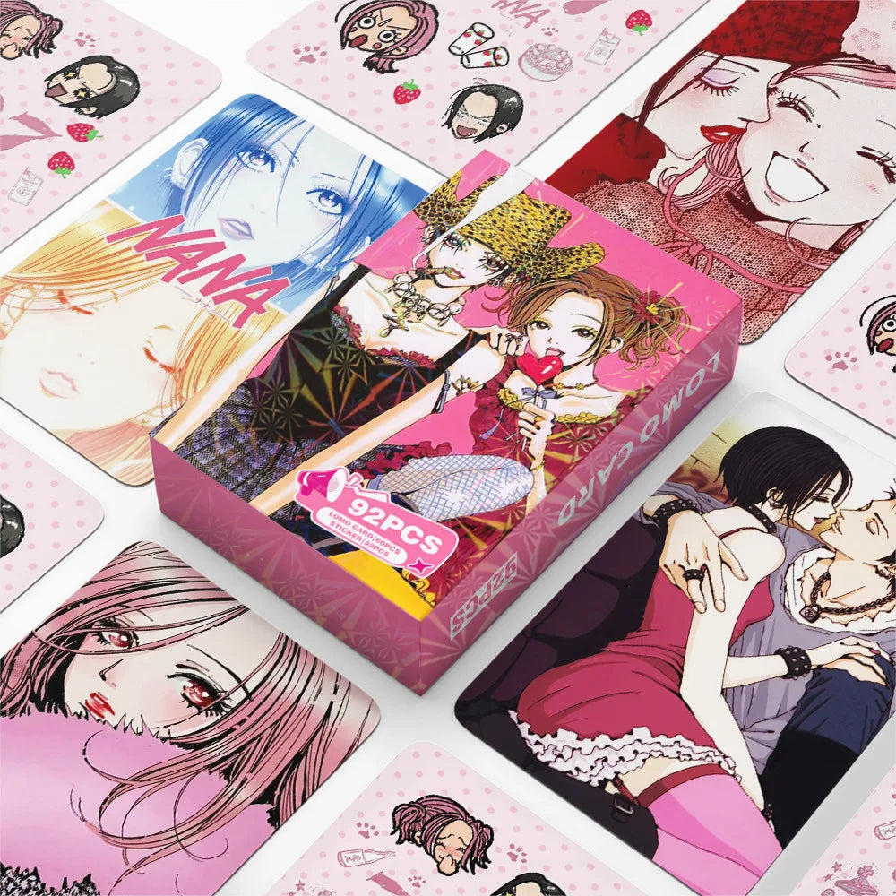 92 Anime Mini Cards NANA High-Definition Color Printed Photo Cards Nana Stickers ACG LOMO Cards Greeting Card Gifts