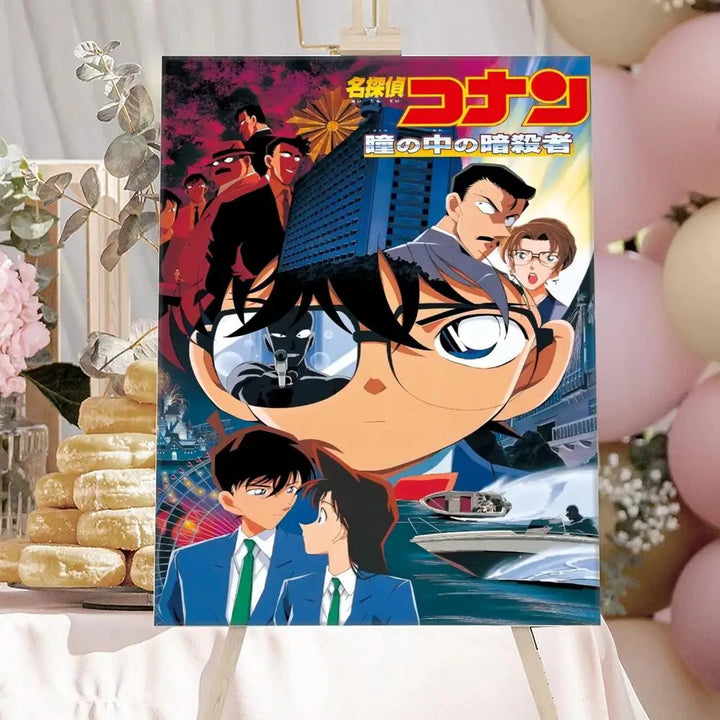 Anime Detective-Conan Poster HD Art Sticky Wall Waterproof Home Anime Movie Singer Living Room Bedroom Bar Aesthetic Decoration