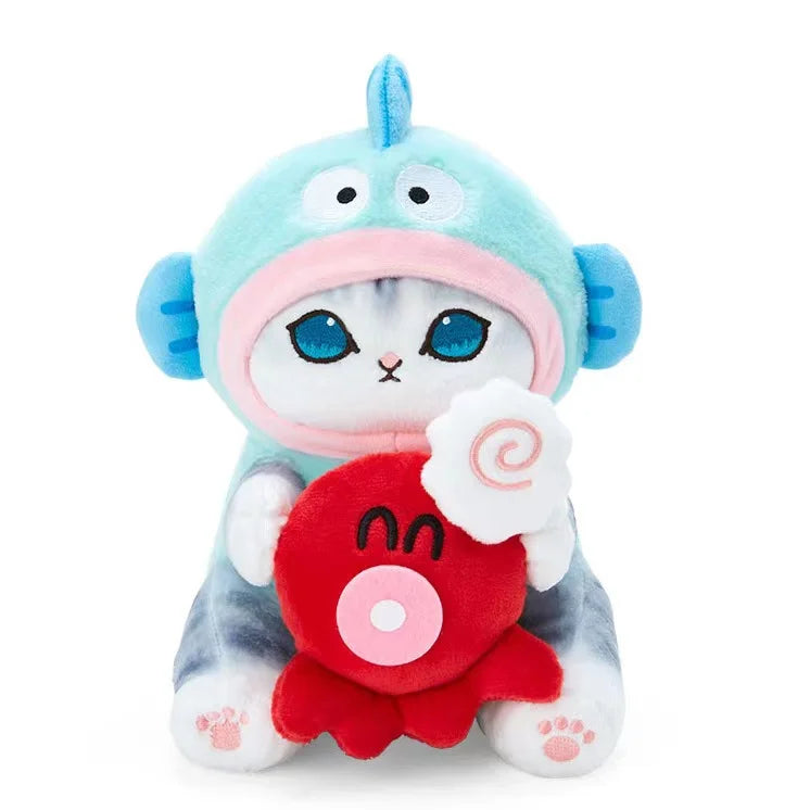 Mofusand Cos Series Plush Keychain Cute Cat Plushie Bag Pendant Soft Stuff Accessories For Birthday Gift