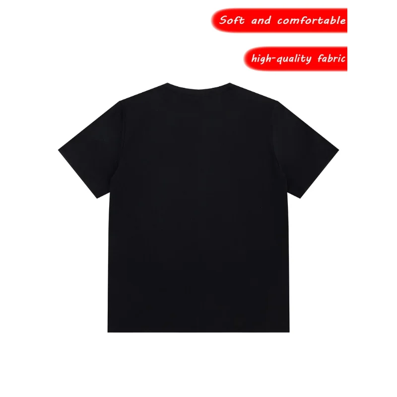 Anime T-Shirt Retro Music and Skz Print Short-Sleeve Crew Neck T-Shirt, Suitable for Everyday Wear, Classic Fit
