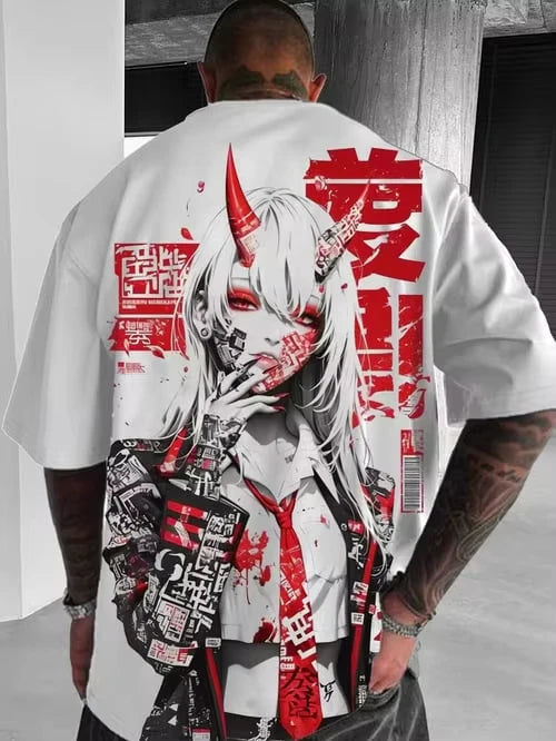 3D Print Japanese Anime Girl T-Shirt