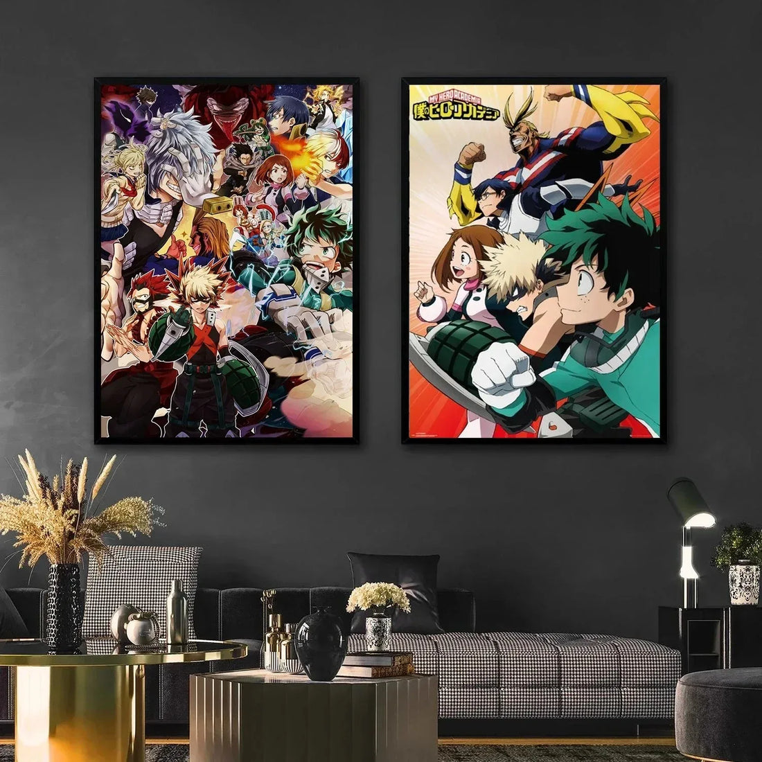 Japanese Anime My-Hero-Academia Poster Cartoon Manga Canvas Painting Wall Art Pictures Home Kids Room Decor Gift