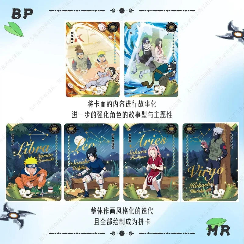 KAYOU Original Anime Naruto Cards Chapter Of The Array Box Added SE Ninja World Collection Cards Toys