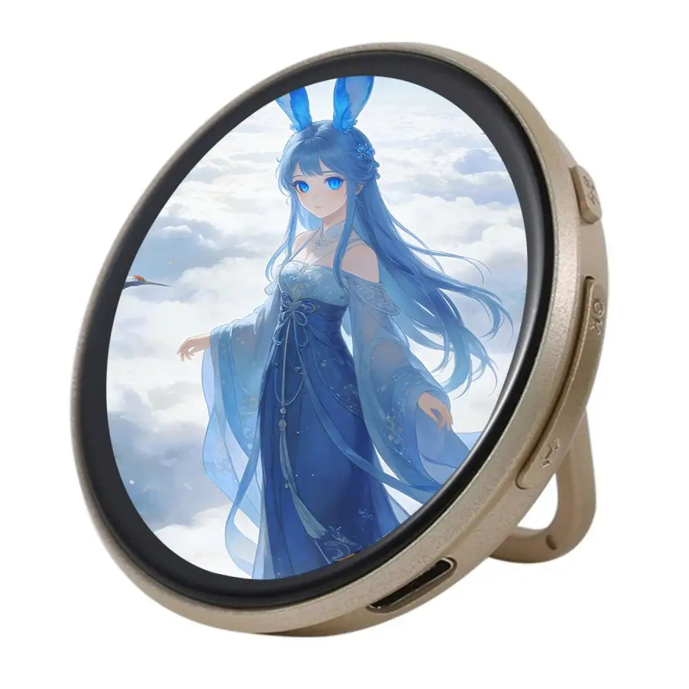 Smart Dynamic Electronic Display Anime E-Badge Anime Merchandise Digital Display Brooch Pin Gifts For Anime Lovers -1.85 Inch