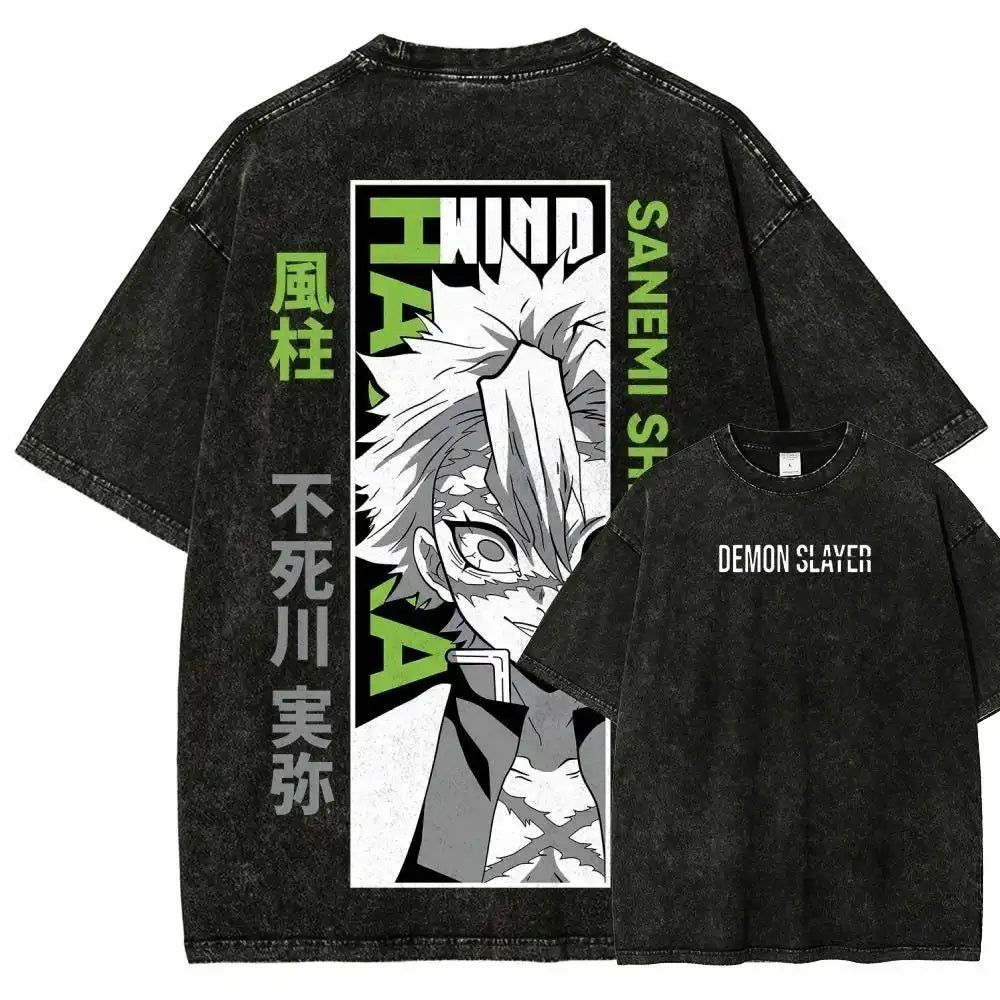 Vintage Wash Anime Shirt, Graphic Anime Tee, Anime Apparel, Anime Shirt, Otaku Anime Gift, Aesthetic Anime