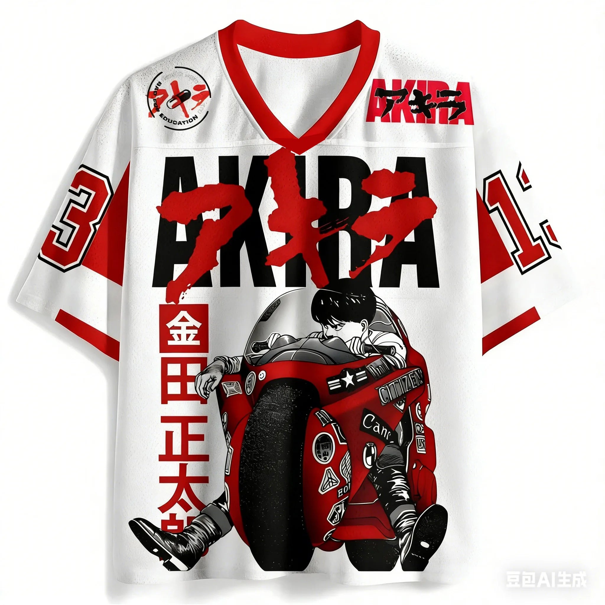 2026 Summer Hot Selling Fashion New Akira 3D Printed Outdoor Sports Fitness T-shirt Hip Hop Street Clothing T-shirt Large Size