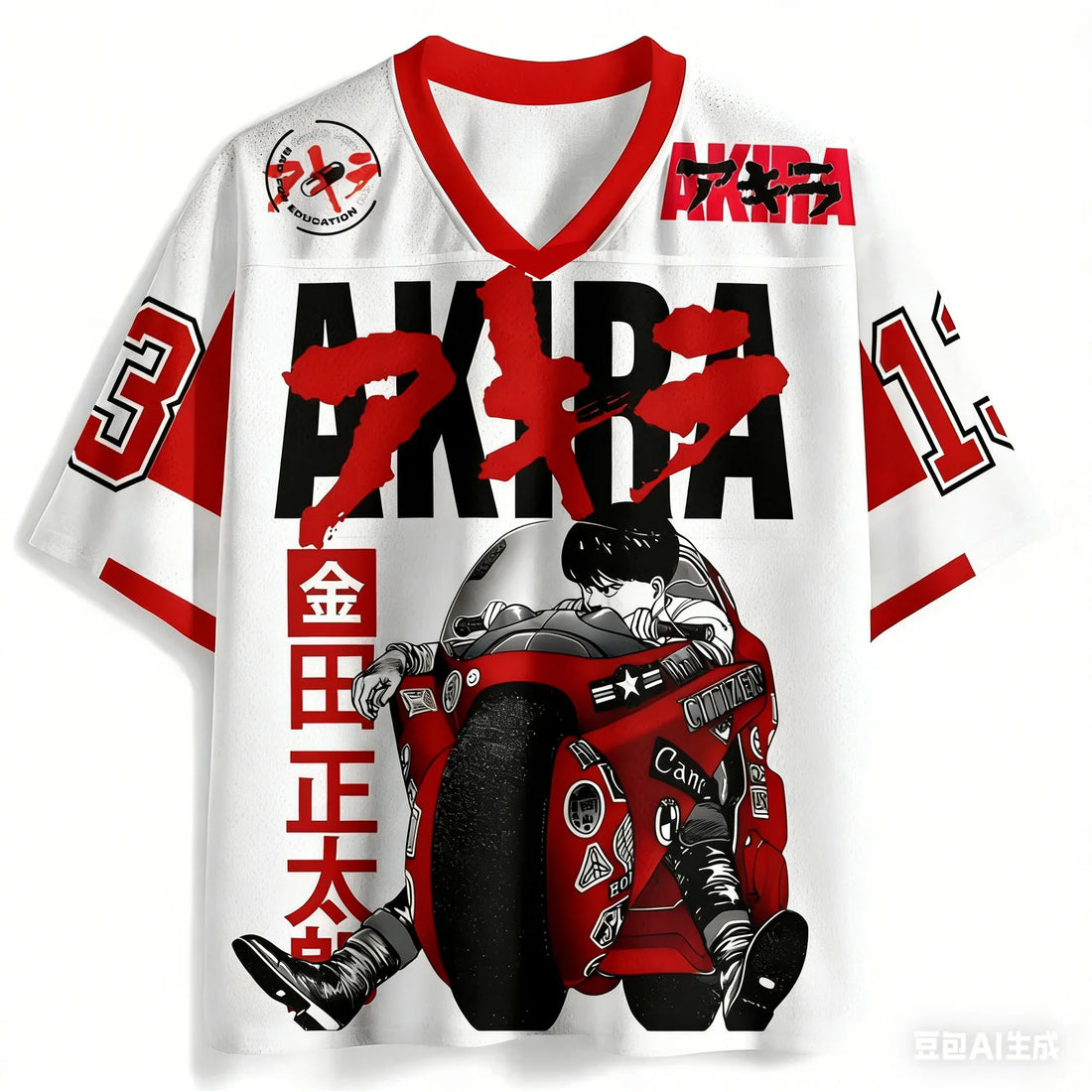 2026 Summer Hot Selling Fashion New Akira 3D Printed Outdoor Sports Fitness T-shirt Hip Hop Street Clothing T-shirt Large Size