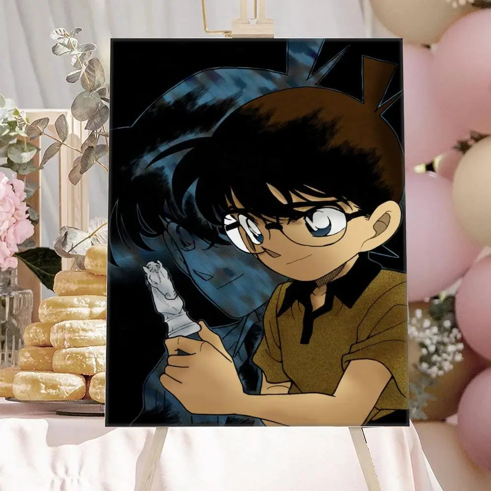 Anime Detective-Conan Poster HD Art Sticky Wall Waterproof Home Anime Movie Singer Living Room Bedroom Bar Aesthetic Decoration