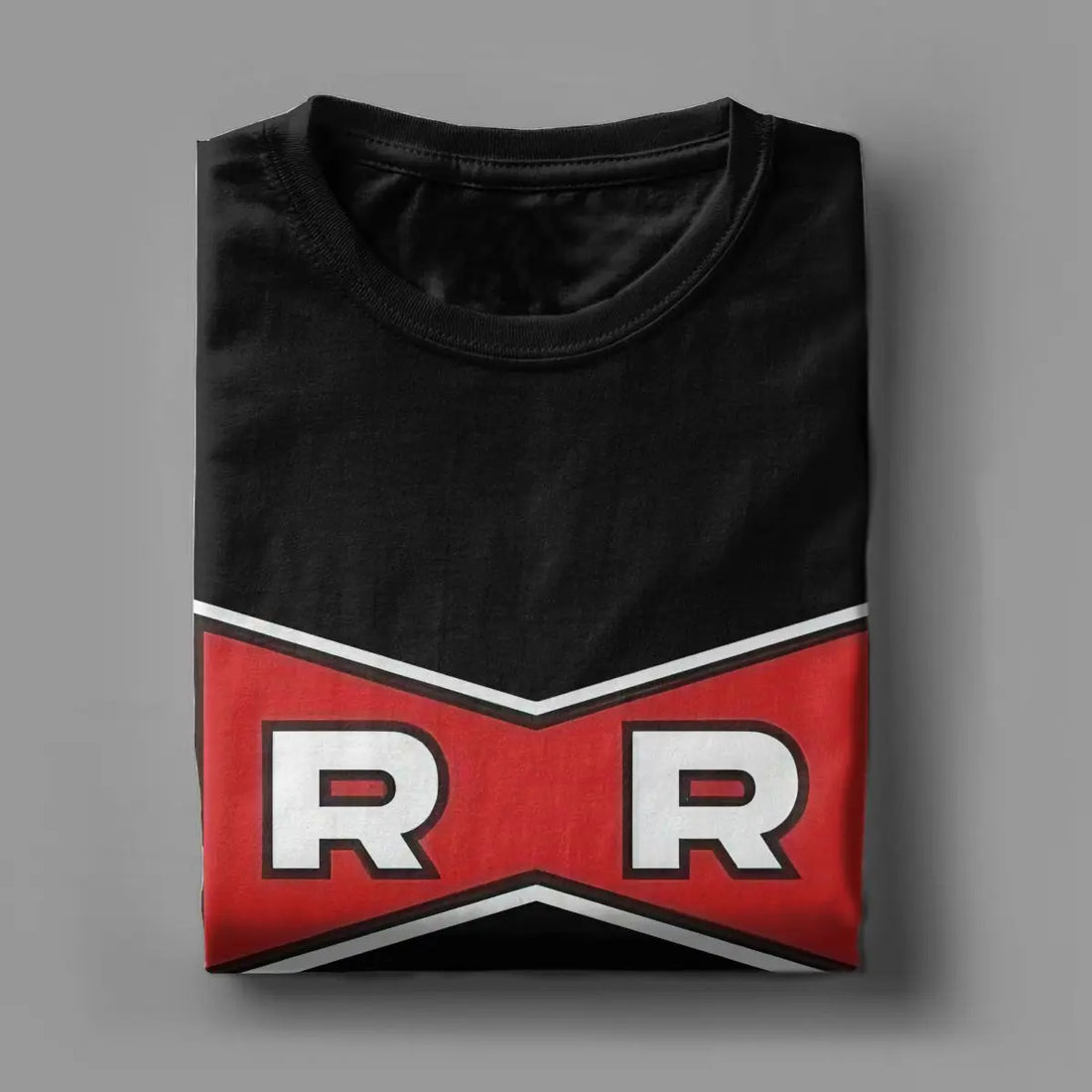 Logo Anime T Shirt for Men Women Cotton Novelty T-Shirts Round Neck Red Ribbon Army Tees Short Sleeve Clothing Summer
