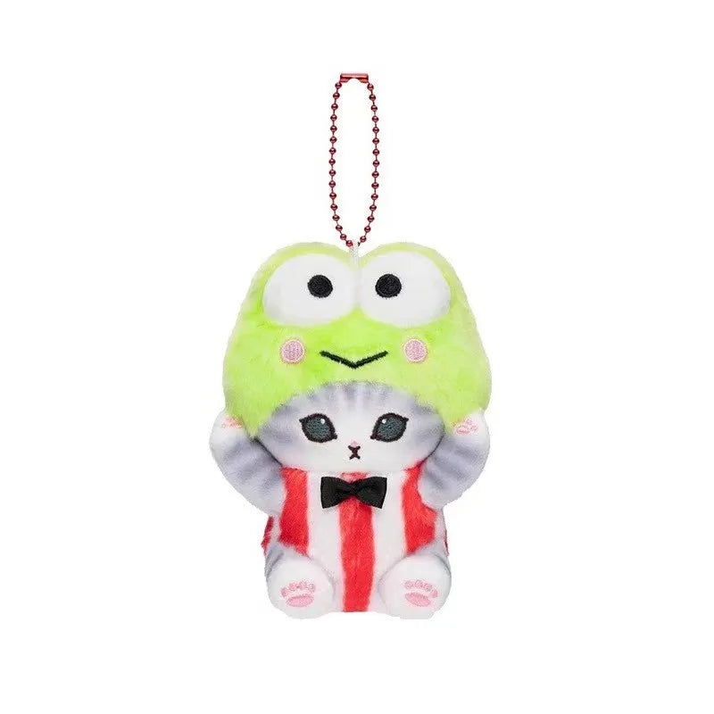 Mofusand Cos Series Plush Keychain Cute Cat Plushie Bag Pendant Soft Stuff Accessories For Birthday Gift