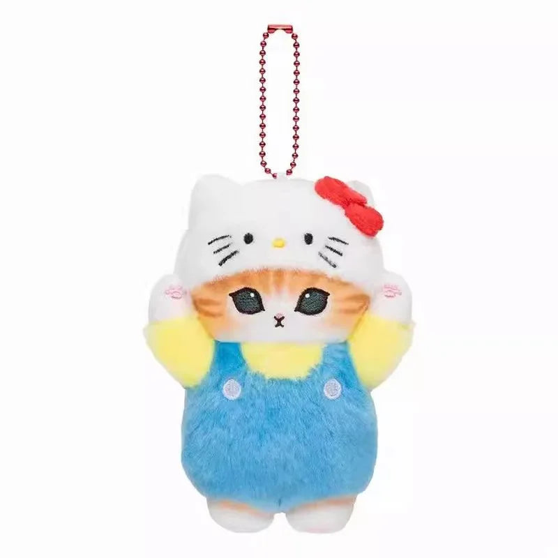 Mofusand Cos Series Plush Keychain Cute Cat Plushie Bag Pendant Soft Stuff Accessories For Birthday Gift