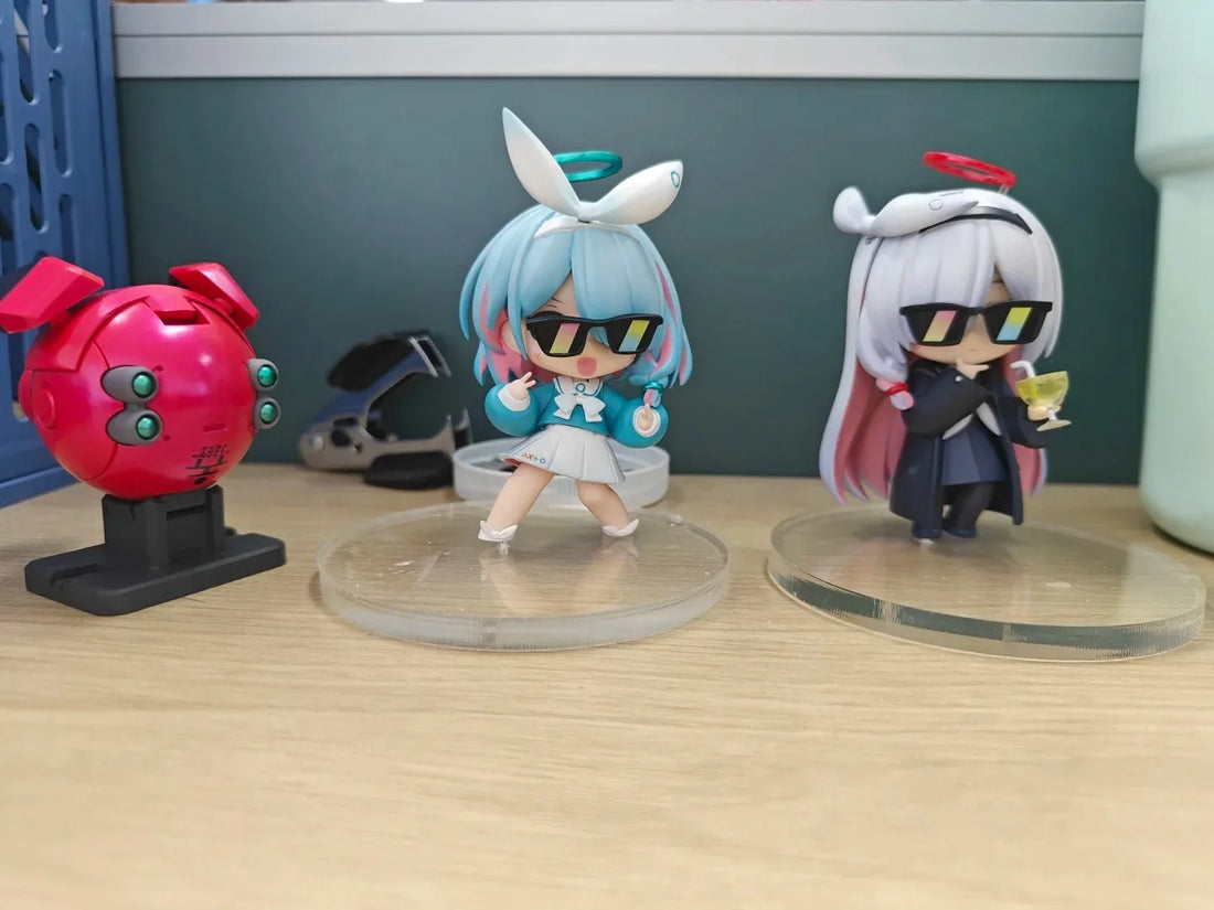 2 Kinds Blue Archive Anime Figurine Arona Prana Game Character Q Version Cartoon Collectible Model Face Changing Toys Gifts