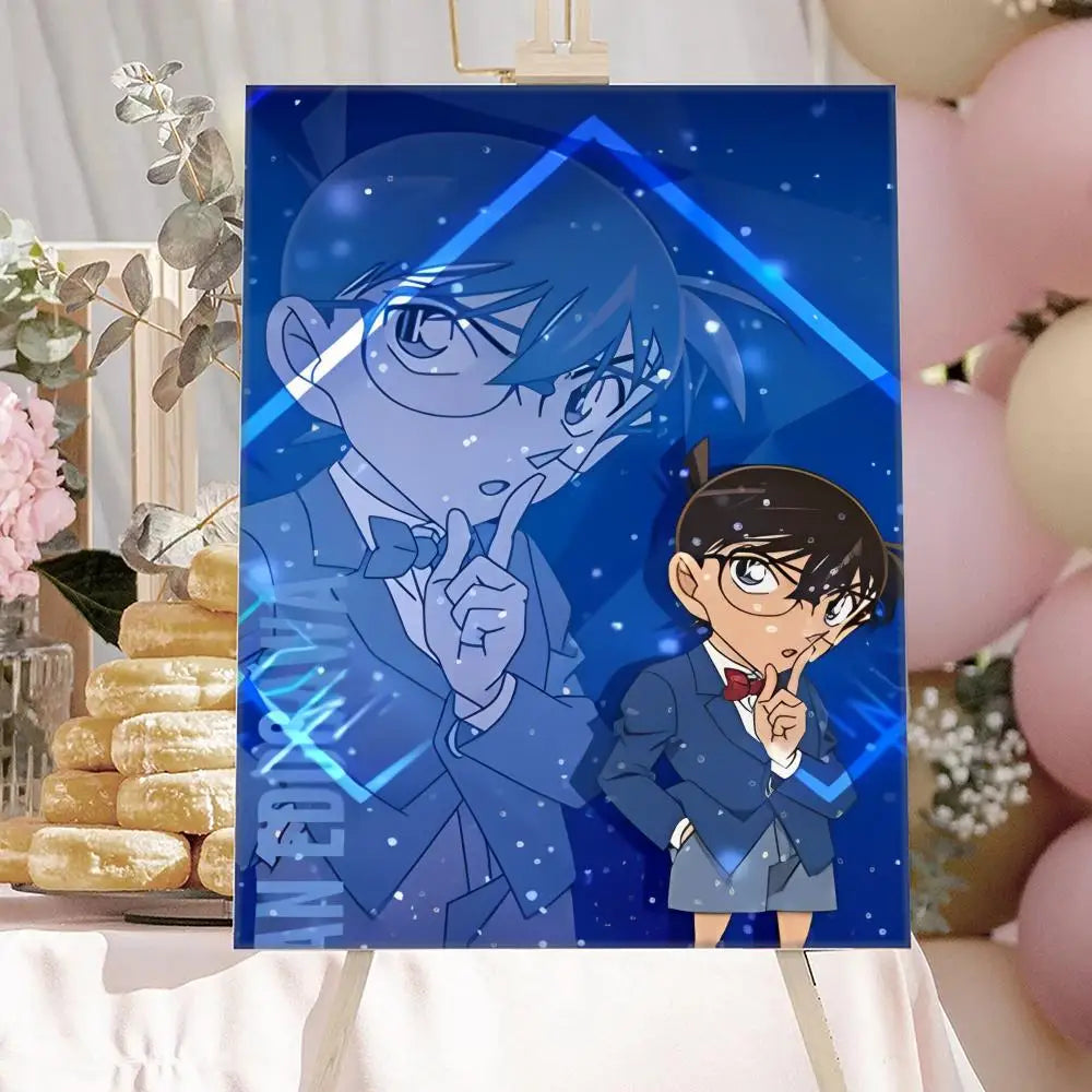 Anime Detective-Conan Poster HD Art Sticky Wall Waterproof Home Anime Movie Singer Living Room Bedroom Bar Aesthetic Decoration