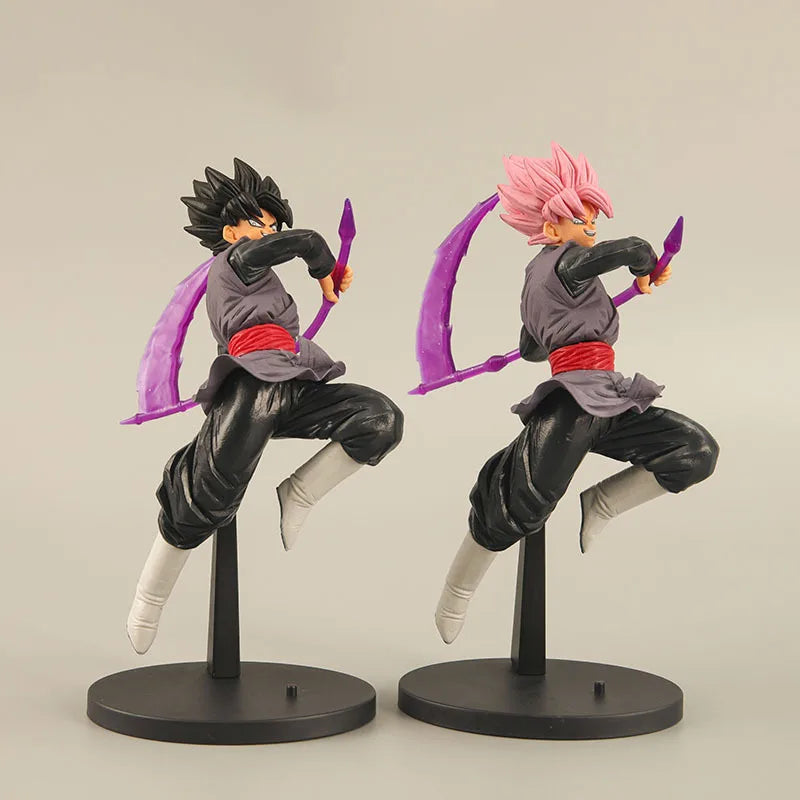 22cm Anime Dragon Ball Z Action Figure Black Son Goku Zamasu Take Sickle Fighting Doll PVC Collectible Model Toy Kid Gift