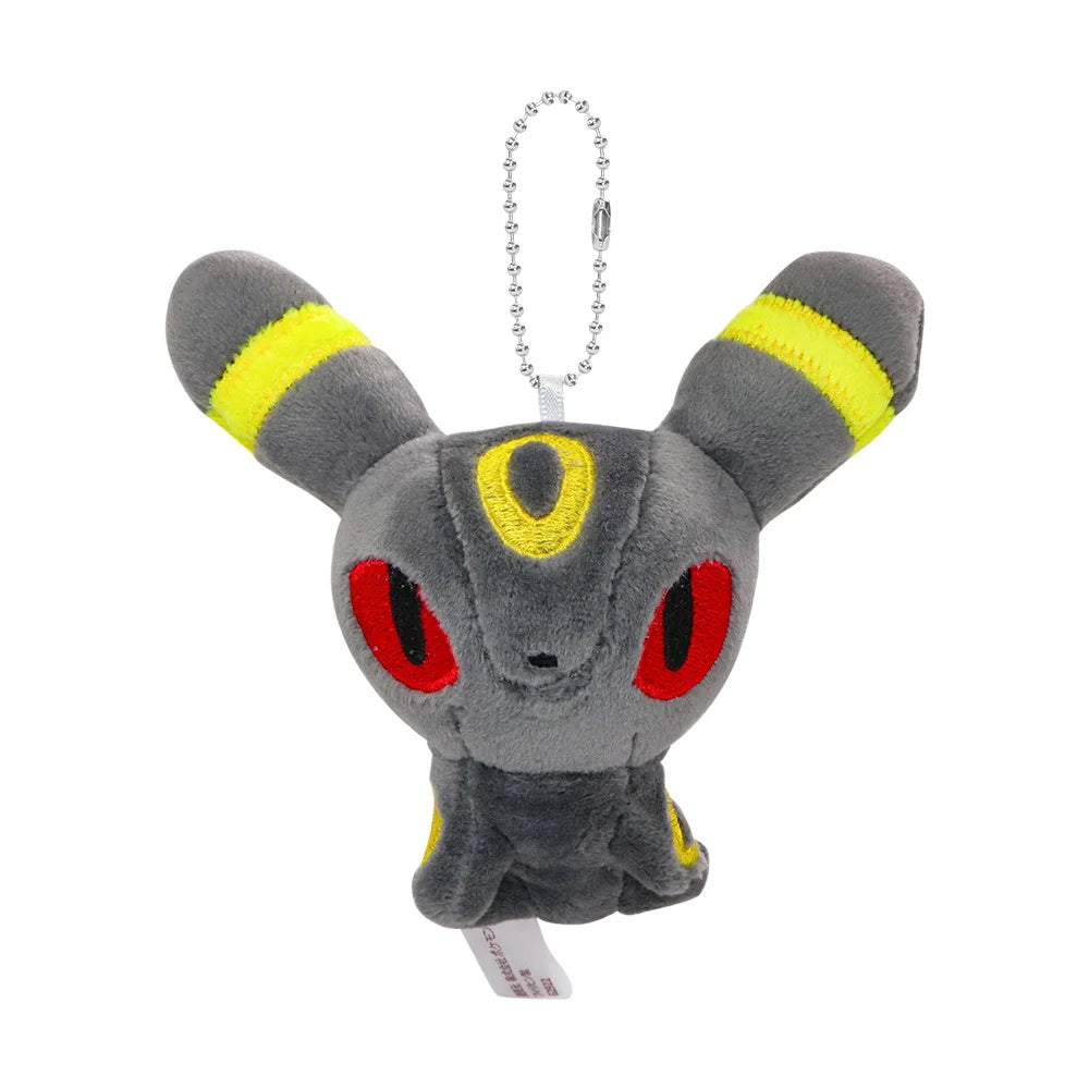 Pokemon Eevee Family Keychains Pendant Plush Toy Glaceon Vaporeo Sylveon Espeon Flareon Cute Anime Stuffed Doll Birthday Gift