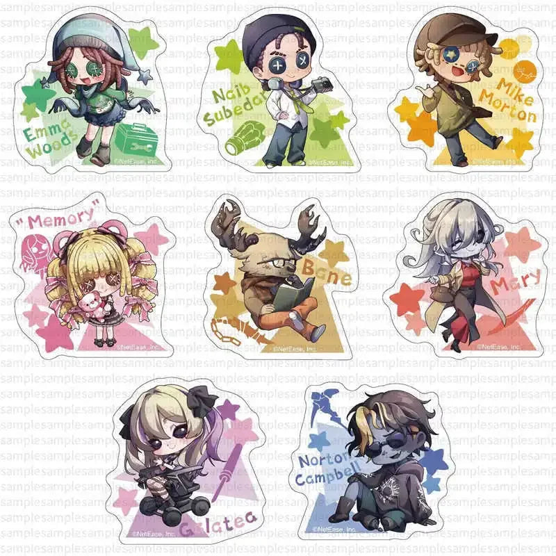 Anime Identity Ⅴ Acrylic Stand Nate‌ Emma Norton Lucy‌ Gardener Fools Gold Stand Model Cosplay Props Collection Desktop Decor