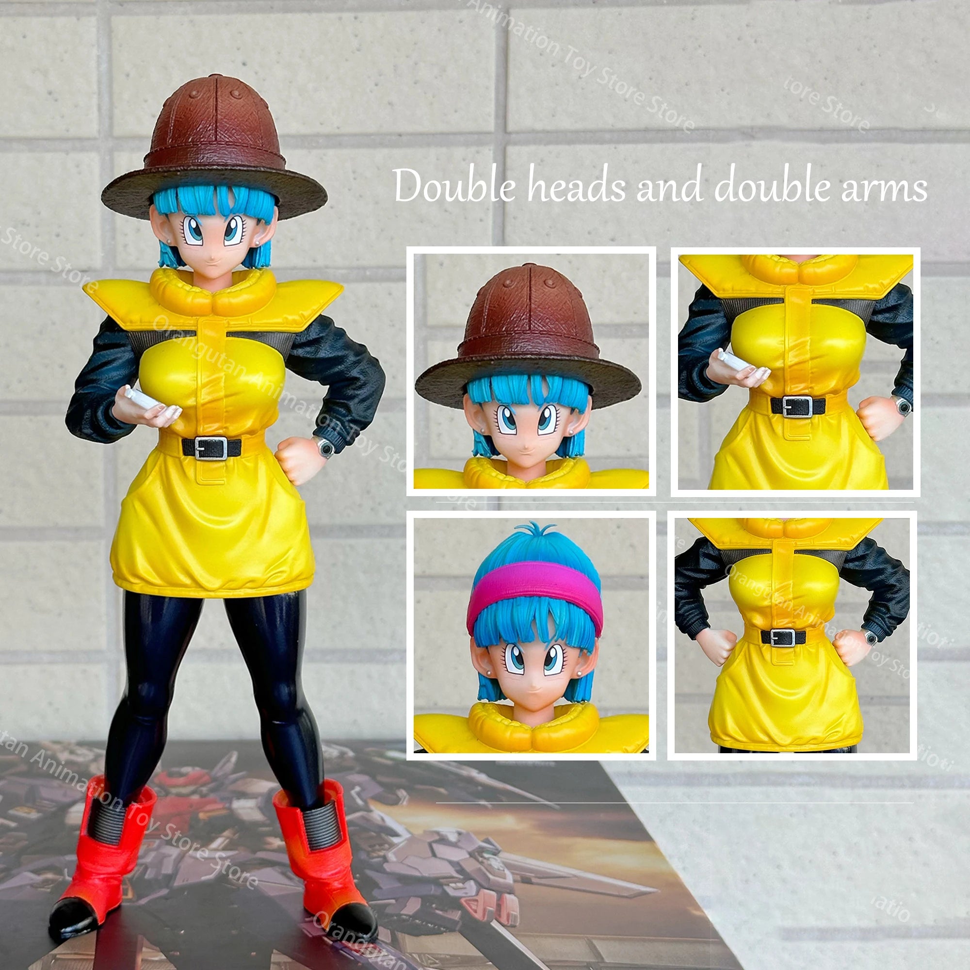 23 CM Anime Dragon Ball Z Bulma Beautiful Girl Bulma Movable Model PVC Statue Collectible Model Toys For Children Gifts