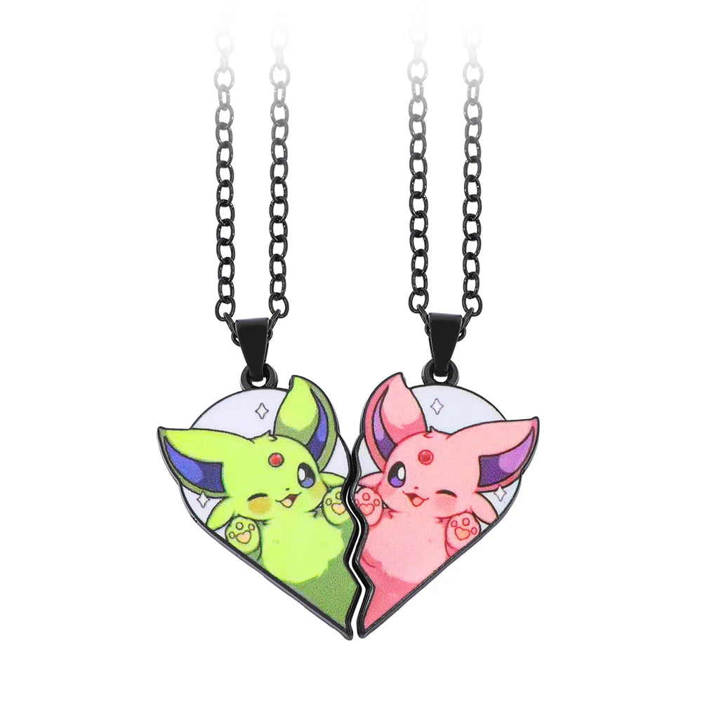 Eevee, Moon Sylph, Sun Sylph, Fairy Sylph, Thunder Sylph, Flame Sylph chain, classic anime game collection.