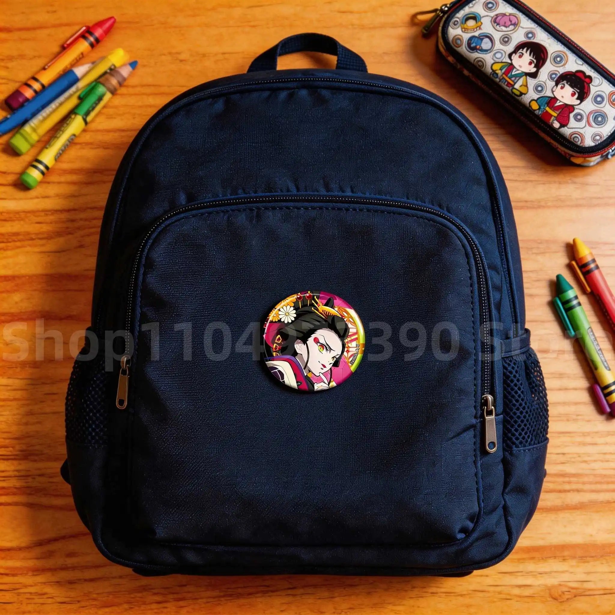 Anime Game Identity V Badge Michiko Hastur Fiona Gilman Joseph Desaulniers Round Button Pins for Schoolbag Cosplay Brooch Gift