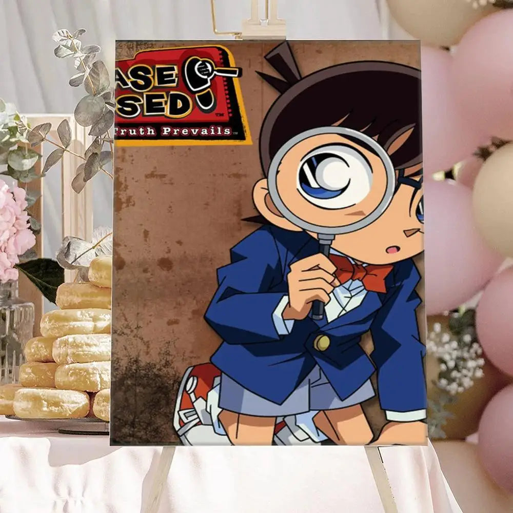 Anime Detective-Conan Poster HD Art Sticky Wall Waterproof Home Anime Movie Singer Living Room Bedroom Bar Aesthetic Decoration