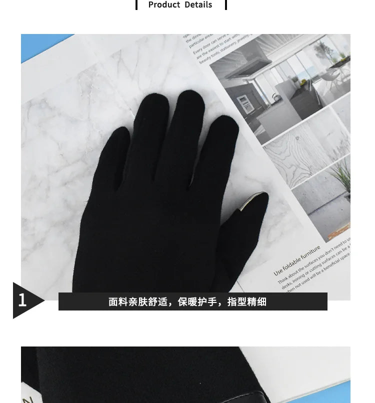 Anime Naruto Slayer Red Cloud Warm Gloves for Women Men Kids Winter Warm Fleece Full Wrap Cotton Touch Screen Gloves Toys Gifts