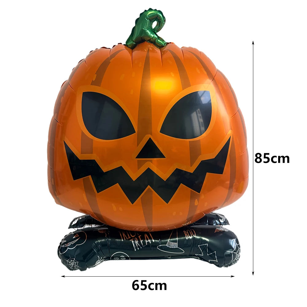 Large Halloween Standing Foil Balloons Haunted House Castle Skull Coffin Witch Mylar Balloon Halloween Party Decoration Balloon