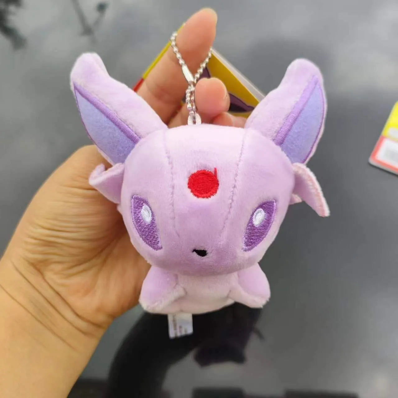Pokemon Eevee Family Keychains Pendant Plush Toy Glaceon Vaporeo Sylveon Espeon Flareon Cute Anime Stuffed Doll Birthday Gift
