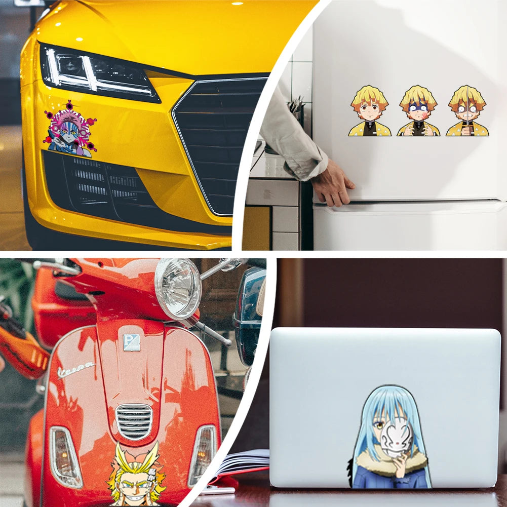 Anime Naruto Sticker 3D Gradient Uchiha Itachi  Motion Stickers Creative Car Sticker Notebook Luggage Waterproof Decal Toy
