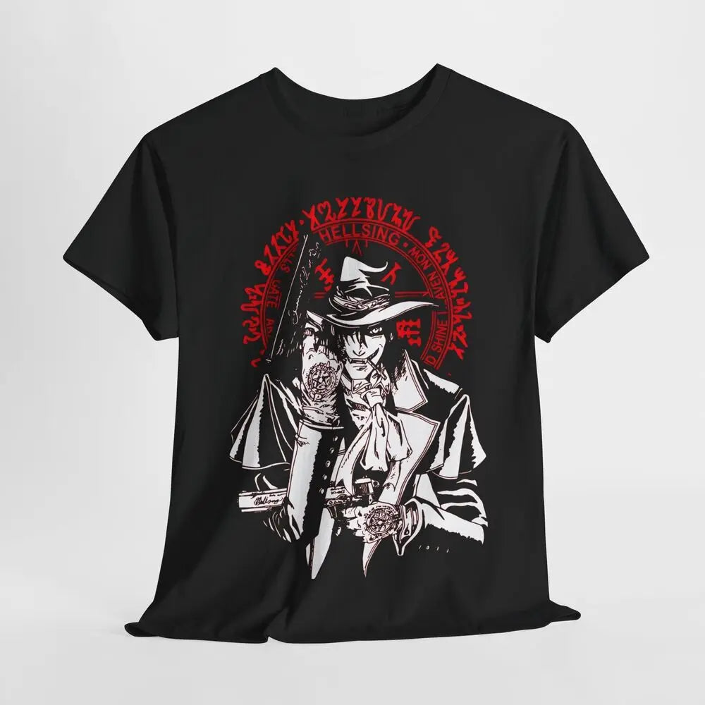 Hellsing Anime T-shirt, Inspired Anime Alucard T-shirt Black- Anime Gift