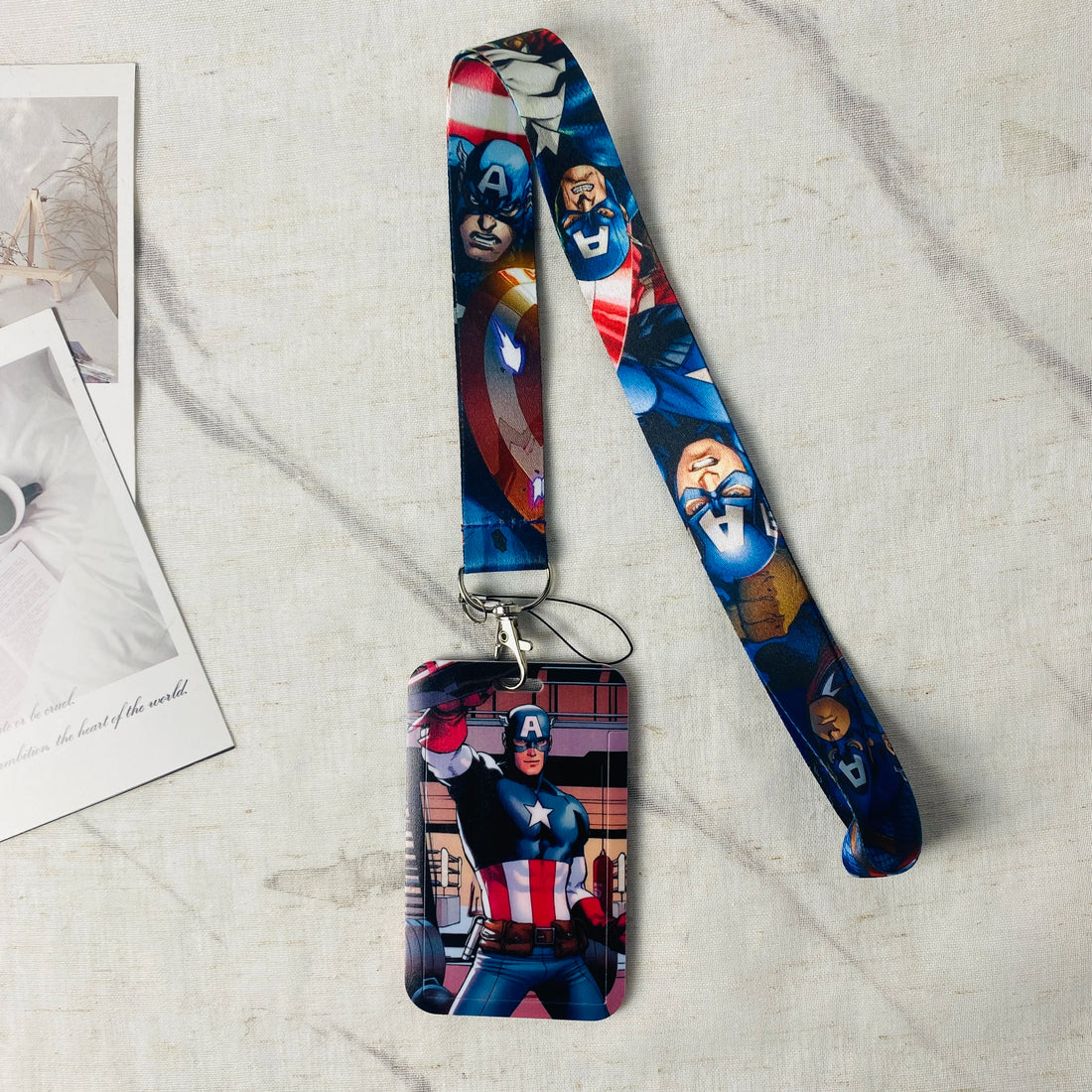 Anime Characters Card Holder   Lanyard Keychain ID Credit Bus Card Cover Hang Rope Lariat Lanyard Key Rings Fans Gifts