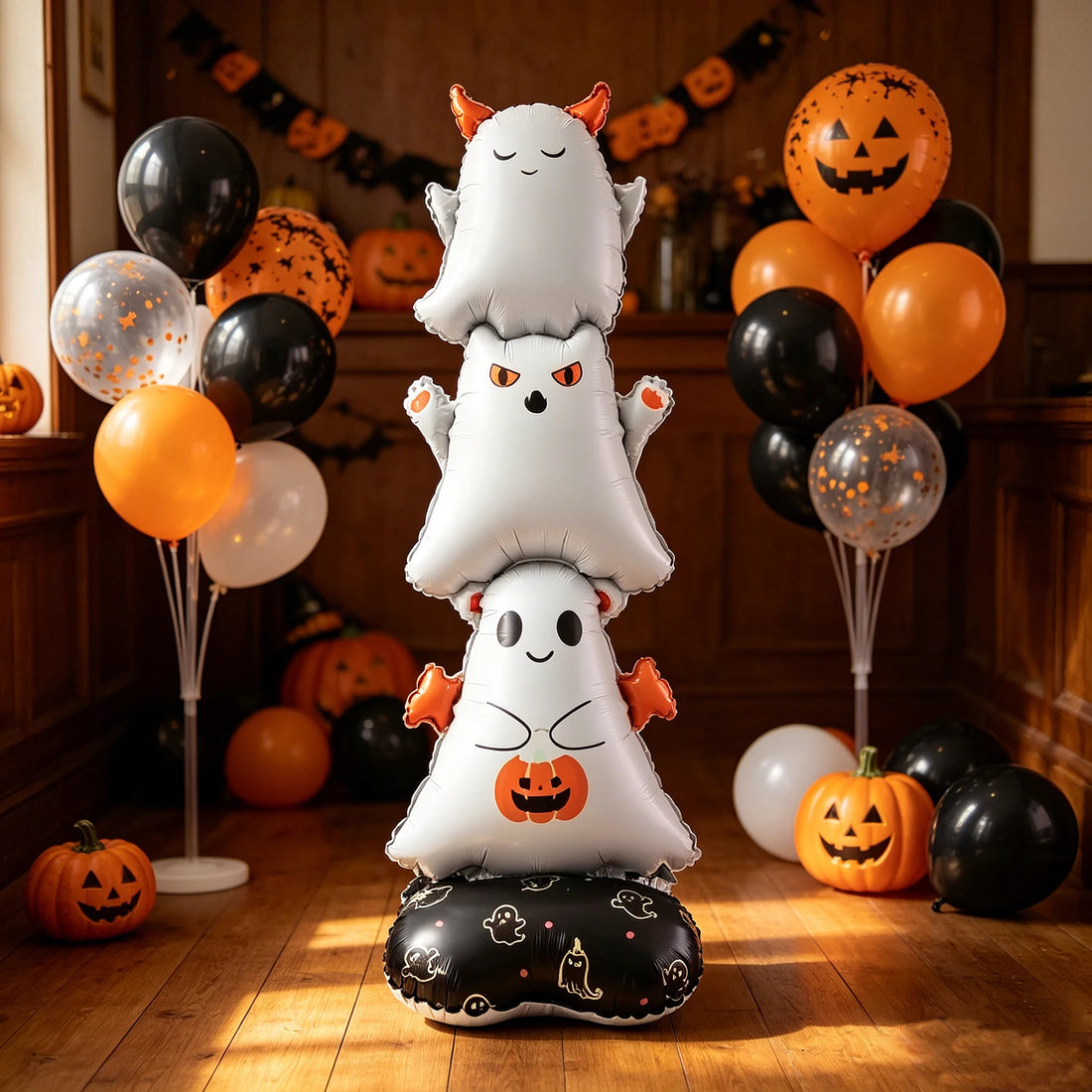Halloween Party Foil Balloon Set Trick Treating Haunted House Decoration Community Parties Family Gatherings Carnival Night