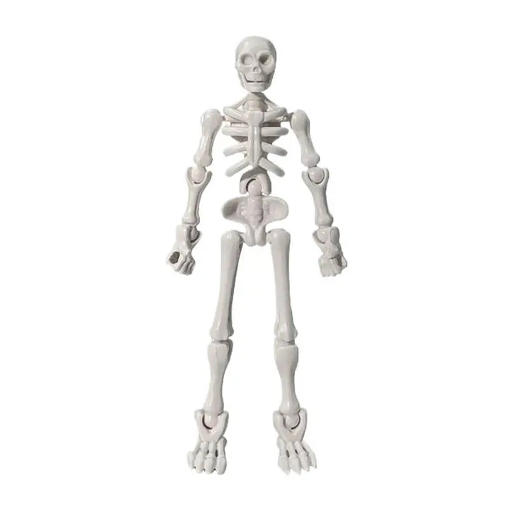 DIY Skeleton Figurines Plastic Posable Mini Skeletons with Movable Joints DIY Craft Halloween Party Haunted House Decor